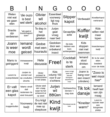 Wilma en Jurgen Bingo Card