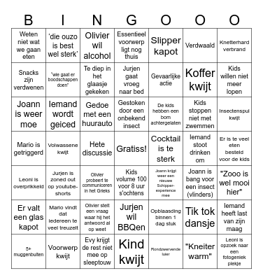 Wilma en Jurgen Bingo Card