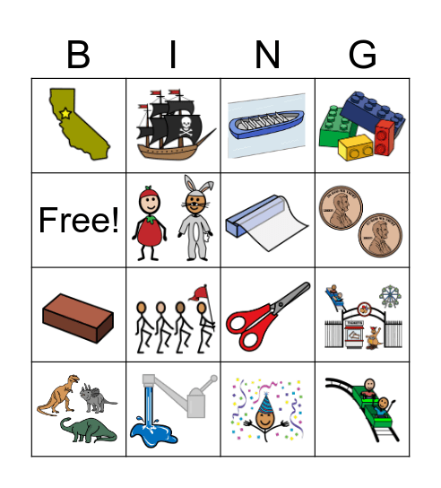 Words of the Week Bingo Card