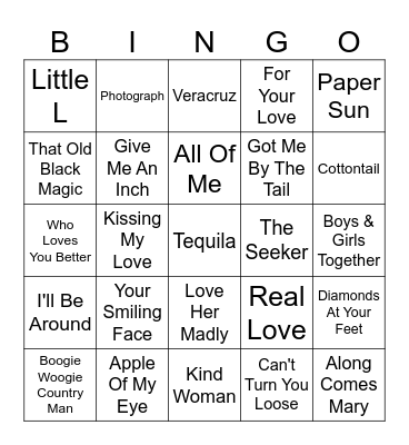 Vinyl Bingo May Edition Bingo Card