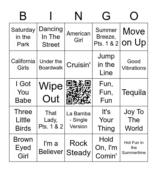 FEEL GOOD SUMMER Bingo Card