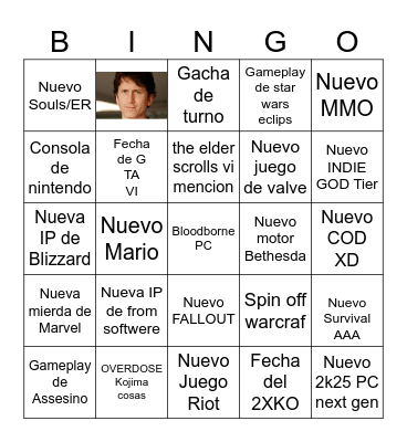 SUMMER GAME FEST 2024 Bingo Card