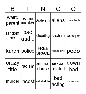 Tomorrow's Teachings Bingo Card