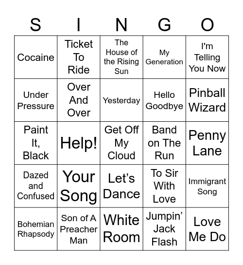 Bingo Card