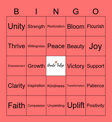 Tulip Retreat 2024 Bingo Card