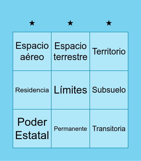 Estado Bingo Card