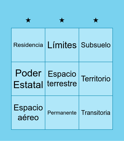 Estado Bingo Card