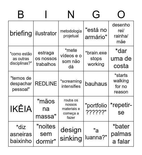 DT ATUALIZADO Bingo Card