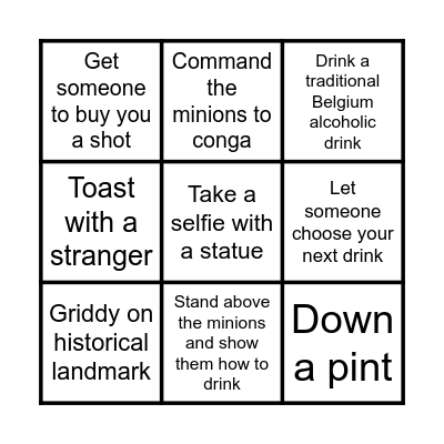 PINGO (Peter Bingo) Bingo Card