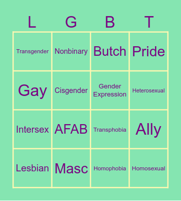 Impellam Pride LGBTQ+ Bingo! Bingo Card