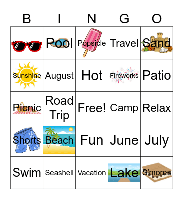 Summer Fun! Bingo Card