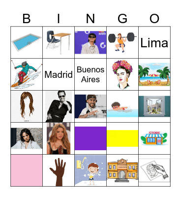 Palabras de repaso Bingo Card