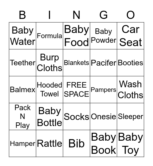 Mommy-To-BEE  Bingo Card