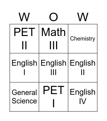 CSEEEEEETs Bingo Card