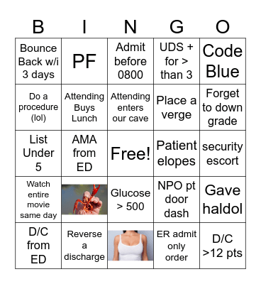Day Team Bingo Card