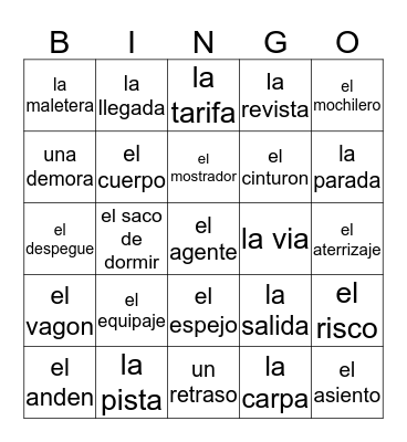 Asi se dice... examen final Bingo Card