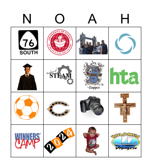 LANDON NOAH BINGO Card