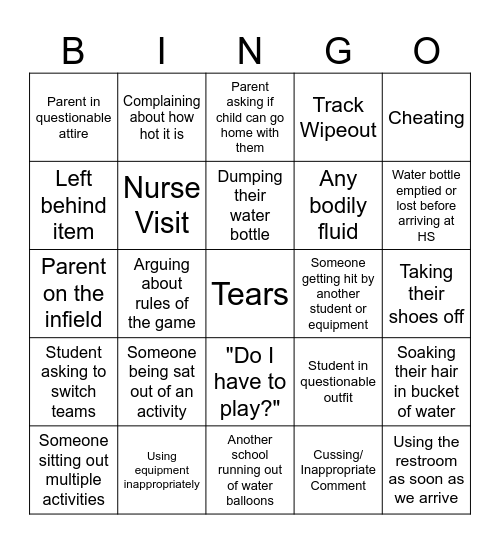 3-5 Bingo Board Bingo Card
