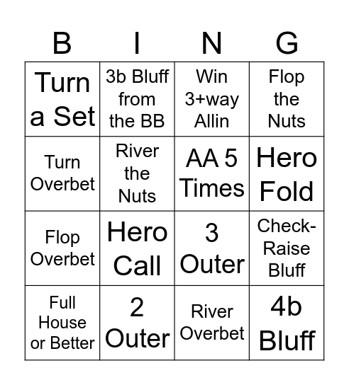 Deeprun Bingo Card
