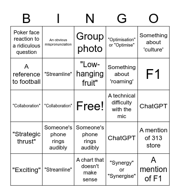 24 May XD 2nd Bingo Card