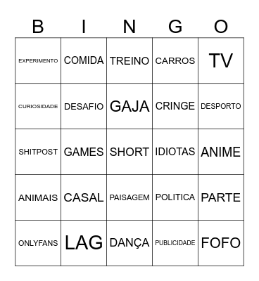 youlag Bingo Card