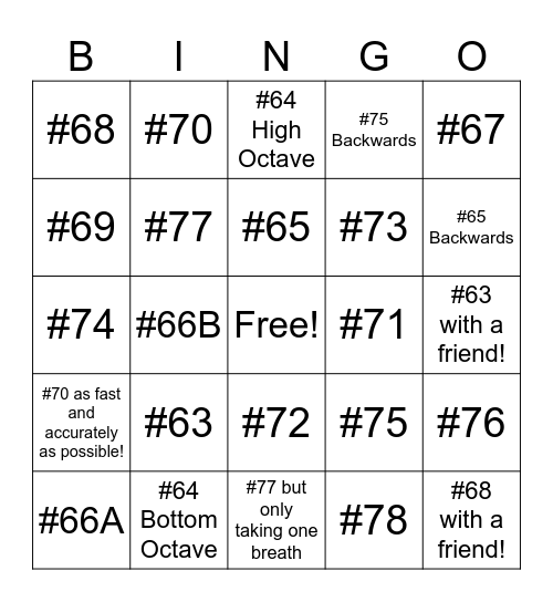 Weeks 5-6 [July 1 - 15] Bingo Card