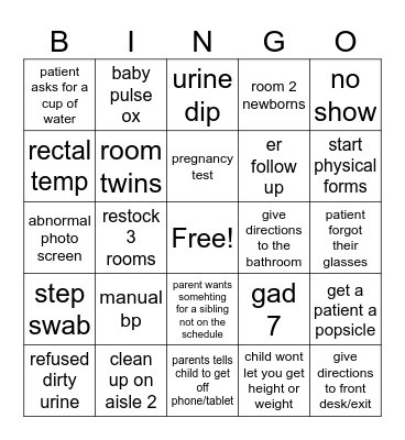 CNA 2024 Bingo Card