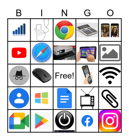 IConnect Technology Bingo Card