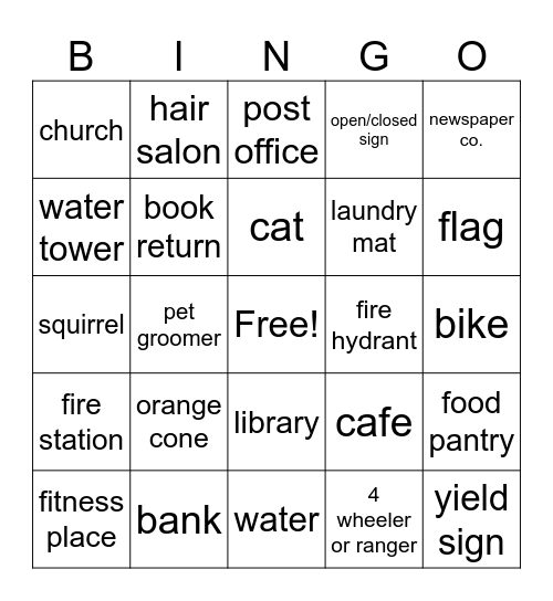 Argyle Bingo Card
