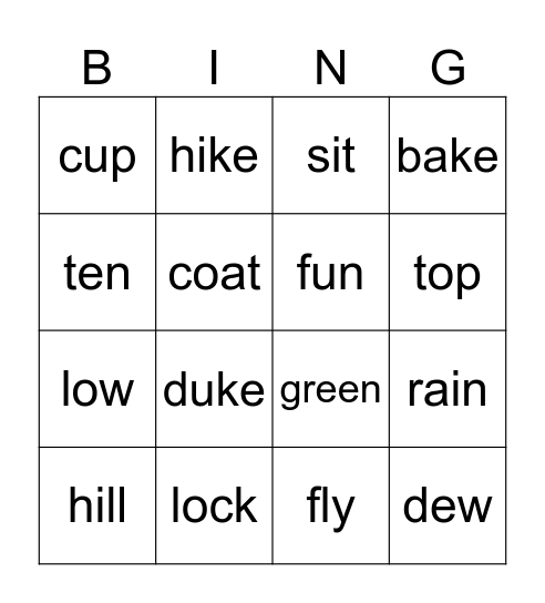 6th review Bingo Card