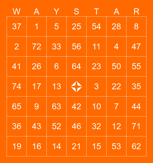 Summer Kickoff Bingo Card
