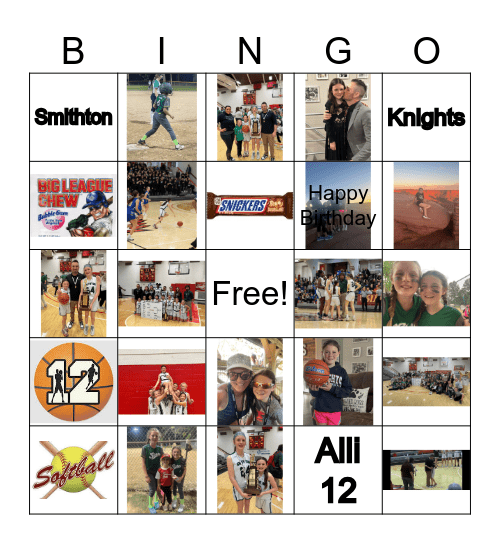 Birthday Bingo Card