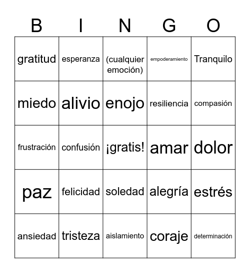Bingo Musical Bingo Card