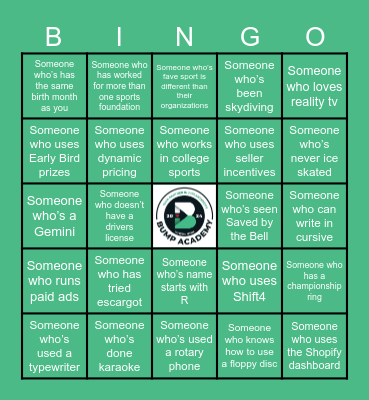 Break the Ice Bingo Card