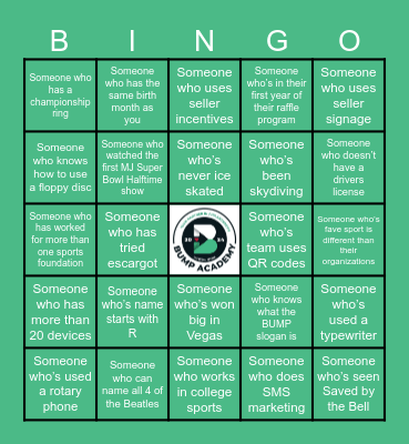 Break the Ice BINGO Card