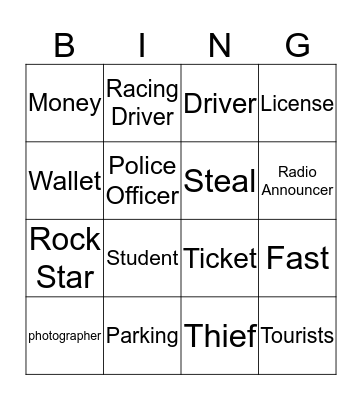 Against the law  Bingo Card