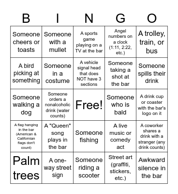 Shindig 2024 Bingo! Bingo Card