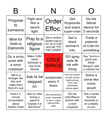 MOMOCON BINGO ZACH EDITION Bingo Card