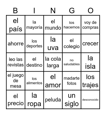 La Lectura Final 1 2024 Bingo Card