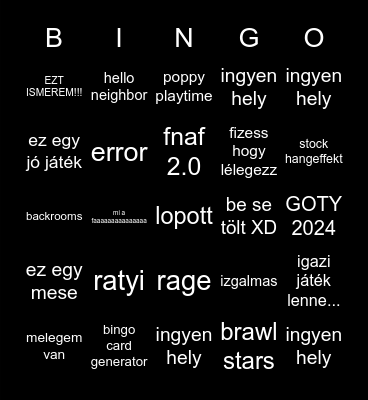 online bingo Card