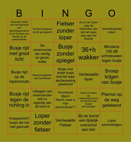 BataBINGO Ploeg 3 Bingo Card