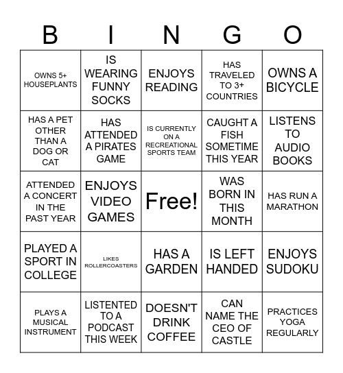 Castle Biosciences Bingo Card