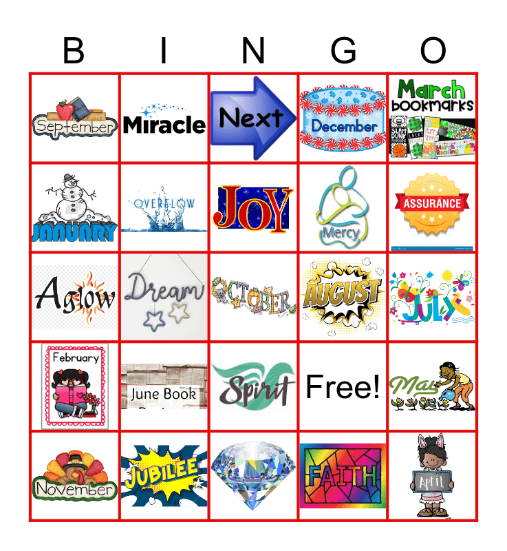 The Finding Joy Book Club - Chapter Themes Bingo Card