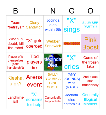 BHGOSLTWPAN Classic Bingo Card