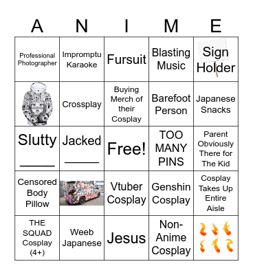 AN 2024 Bingo Card