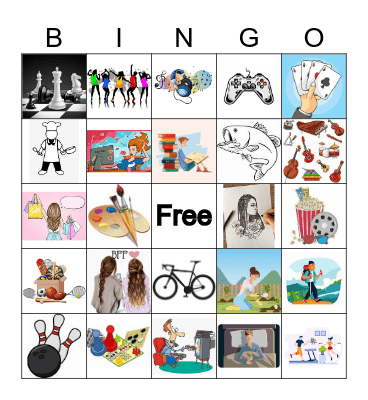 Hobbies Bingo Card