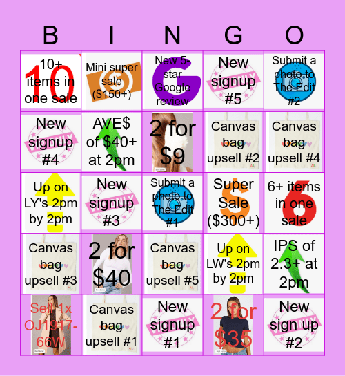 VIC MAY BINGO COMP! Bingo Card