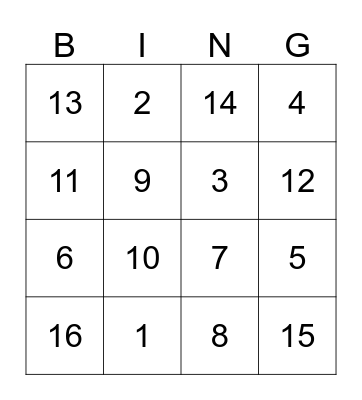 Samiras Birthday Bingo Card