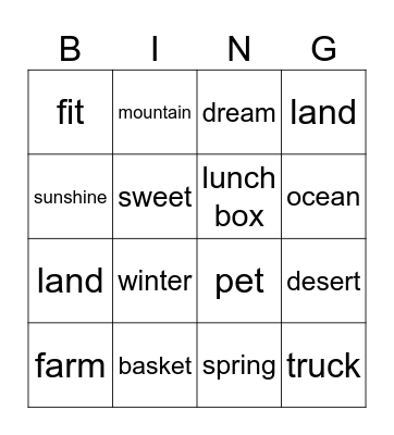 Bingo Card