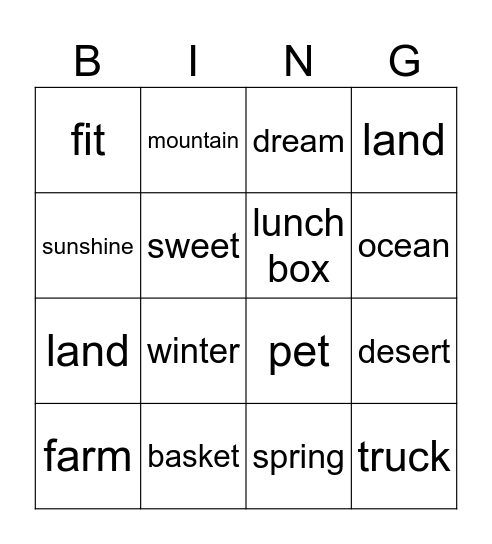 Bingo Card